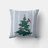 クリスマス（鳥）ショウジョウコウカンチョウ クッション (裏面)