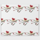 クリスマス（鳥）ショウジョウコウカンチョウ ラッピングペーパー (フラット)