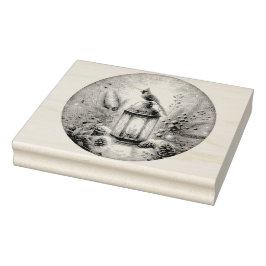 クリスマス（鳥）ショウジョウコウカンチョウ ラバースタンプ