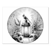 クリスマス（鳥）ショウジョウコウカンチョウ ラバースタンプ (インプリント)