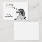 クリスマス《鳥》ハヤブサノートカード ノートカード (正面/裏面)