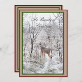 クリスマス 鹿 冬の風景 脚本 休日 名前 (正面/裏面)