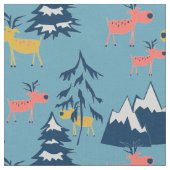 クリスマス，鹿，森，クリスマスツリー，休日 ファブリック (クローズアップ)