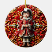 クリスマス～19世紀の子～ セラミックオーナメント (裏面)