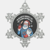 クリスマス 2026, スノーフレークピューターオーナメント (正面)