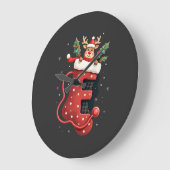 クリスマス(2) ラージ壁時計 (傾斜)