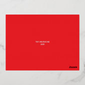 クリスマス 4.25" x 5.6" ホリデー シーズン ポスト カード (裏面)