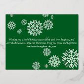 クリスマス 4.25" x 5.6" ホリデー シーズン ポスト カード (正面)