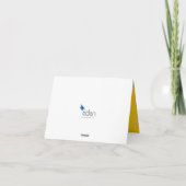 クリスマス 5つのろうそく 紙の切り絵 アート ホリデー カード (裏面)