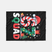 クリスマス 67 スクワッド シスター 6-7 面白い マッチング キャンディ フリースブランケット (正面(横))