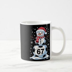 クリスマス 67 メメ サッカー 雪だるま ツリー おもしろ Xmas B コーヒーマグカップ