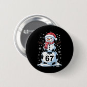 クリスマス 67 メモ サッカー 雪だるま ツリー おもしろ Xmas B 缶バッジ (正面&裏面)