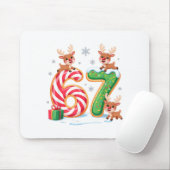 クリスマス 67 面白い クリスマス シックス セブン ダサいスウェーター 6-7 マウスパッド (マウス)