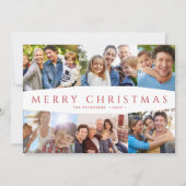 クリスマス 6 枚の写真 赤 白 クリスマス (正面)