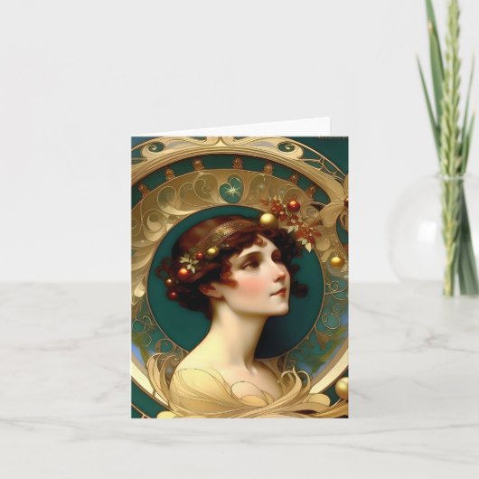 クリスマス – AI -アールヌーボー- C カード (正面)