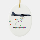 クリスマス- B-52 Gifting - セラミックオーナメント (正面)