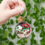 クリスマス- Cockapoo - KC キーホルダー (手)