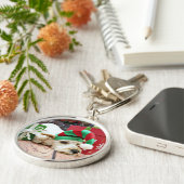 クリスマス- Cockapoo - KC キーホルダー (側面)