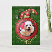 クリスマス- Cockapoo - Maddy シーズンカード (正面)
