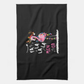 クリスマス – Fa-La-La Mingo Flamingo With Christmas キッチンタオル (縦)