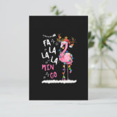 クリスマス – Fa-La-La Mingo Flamingo With Christmas サンキューカード (スタンド正面)
