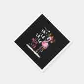 クリスマス – Fa-La-La Mingo Flamingo With Christmas スタンダードカクテルナプキン (角)