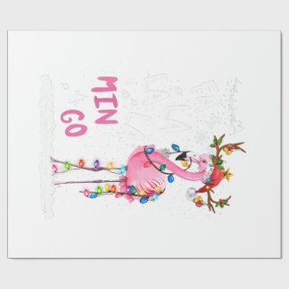 クリスマス – Fa-La-La Mingo Flamingo With Christmas ラッピングペーパー