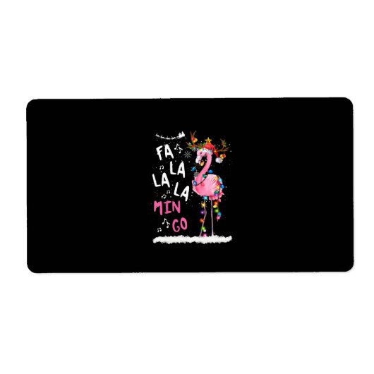 クリスマス – Fa-La-La Mingo Flamingo With Christmas ラベル (正面)