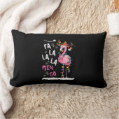 クリスマス – Fa-La-La Mingo Flamingo With Christmas ランバークッション (ブランケット)