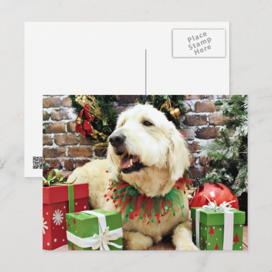 クリスマス – GoldenDoodle - Lacey (正面/裏面)