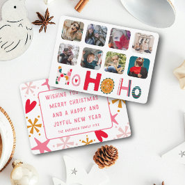 クリスマス Ho Ho Ho 8枚の写真 カラフル