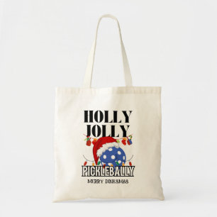 クリスマス HOLLY JOLLY PICKLEBALLY トートバッグ