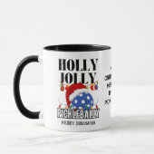 クリスマス HOLLY JOLLY PICKLEBALLY マグカップ (左)