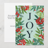 クリスマス JOY 法人向けグリーティング (正面/裏面)