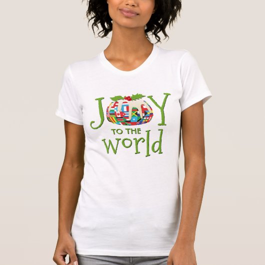 クリスマス JOY TO THE WORLD Tシャツ (正面)