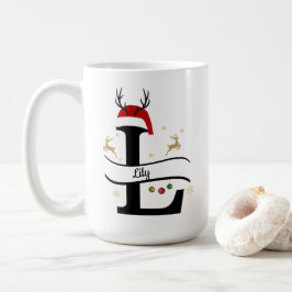 クリスマス L アルファベット コーヒーマグカップ