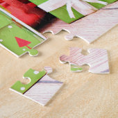 クリスマス- LabraDoodle -ミラー ジグソーパズル (側面)