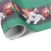 クリスマス- LabraDoodle - Izzy ラッピングペーパー (ロールコーナー)