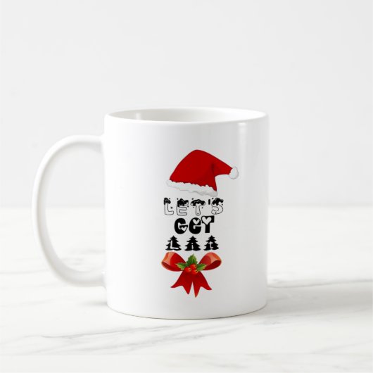 クリスマス Let's Get Lit Classic コーヒーマグカップ (左)