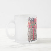 クリスマス- MaltiPoo - Taz フロストグラスマグカップ (左)