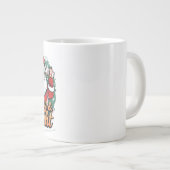 クリスマス – “Merry & Bright サンタ” ジャンボコーヒーマグカップ (正面右)