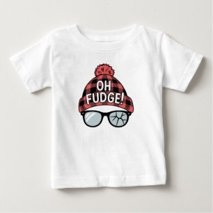 クリスマス Oh Fudge クリスマス休暇 楽しいホリデー ベビーTシャツ