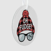 クリスマス Oh Fudge クリスマス休暇 楽しい休日  オーナメント (正面)
