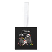 クリスマス – Racoon Mouse Rat Opossum キューブオーナメント (正面)