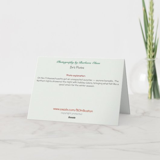 クリスマス -  Santaとオーロラ (裏面)