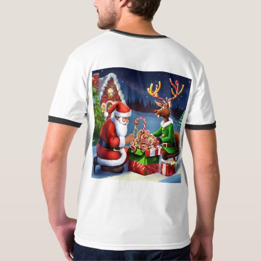 クリスマス Tシャツ (裏面フル)