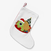 クリスマス – Turtle スモールクリスマスストッキング (正面 (吊り時))