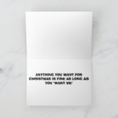 クリスマス/Uのために"私"が欲しい全てを持つことができ シーズンカード (内部)