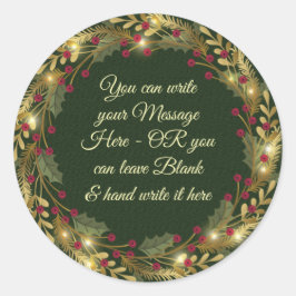 クリスマス – WCリース- PERSONLIZE ラウンドシール