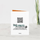 クリスマス – Weimaraner – ルーシー (裏面)